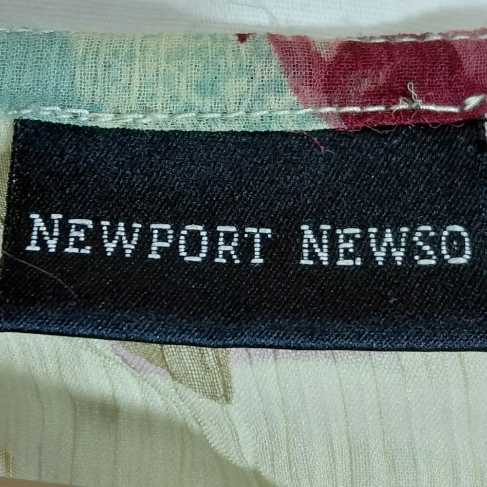 Newport Newso Multicolor Floral Lightweight Blouse Women Plus Size 14W